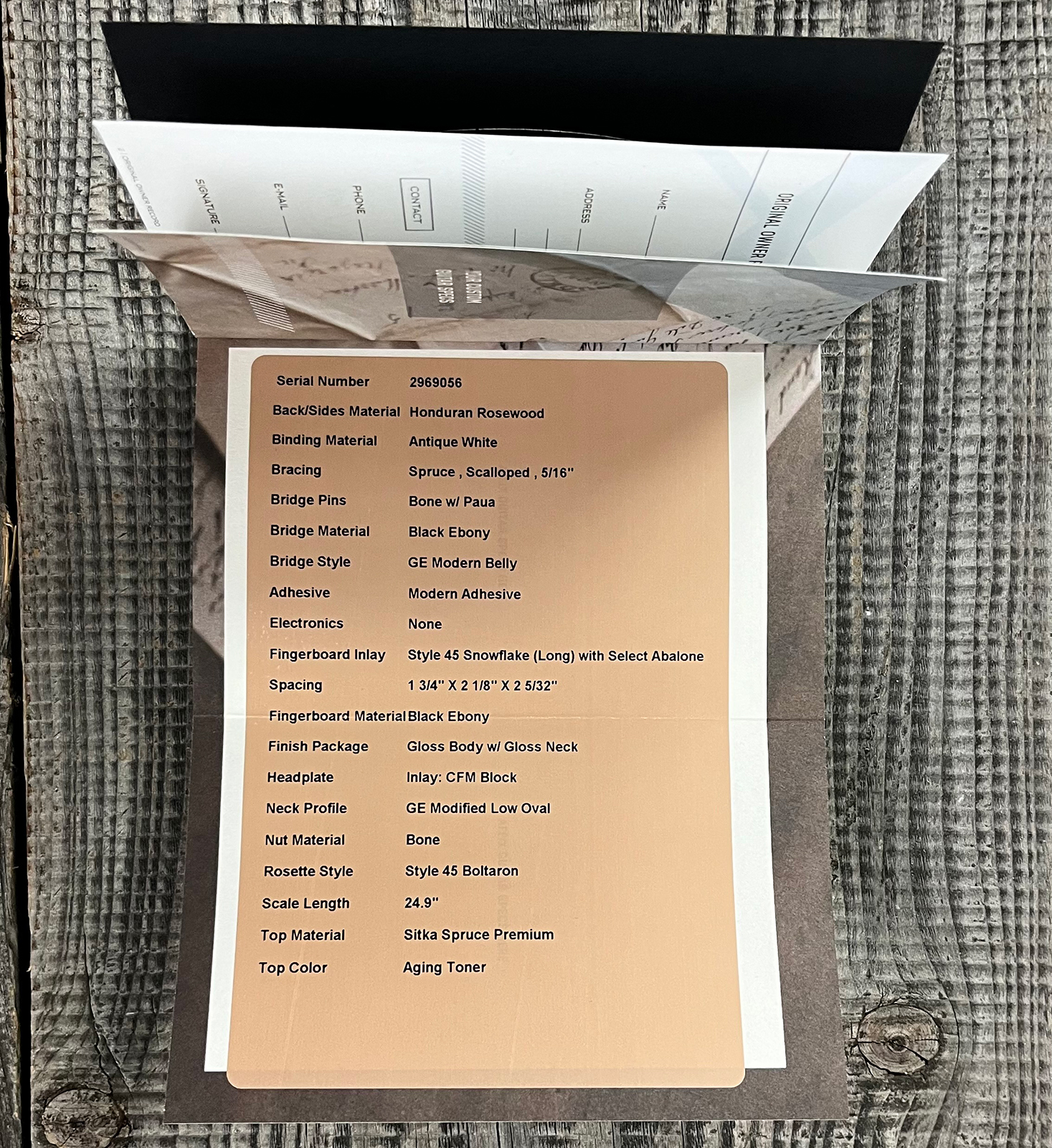 Martin Custom Shop 00042 Shsc Epicea Sitka / Palissandre Honduras Eb #2969056 - Natural Aging Toner - Folk gitaar - Variation 13