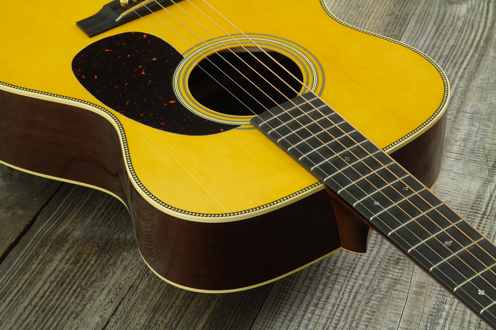 Martin Custom Shop 00042 Shsc Epicea Sitka / Palissandre Honduras Eb #2969056 - Natural Aging Toner - Folk gitaar - Variation 5