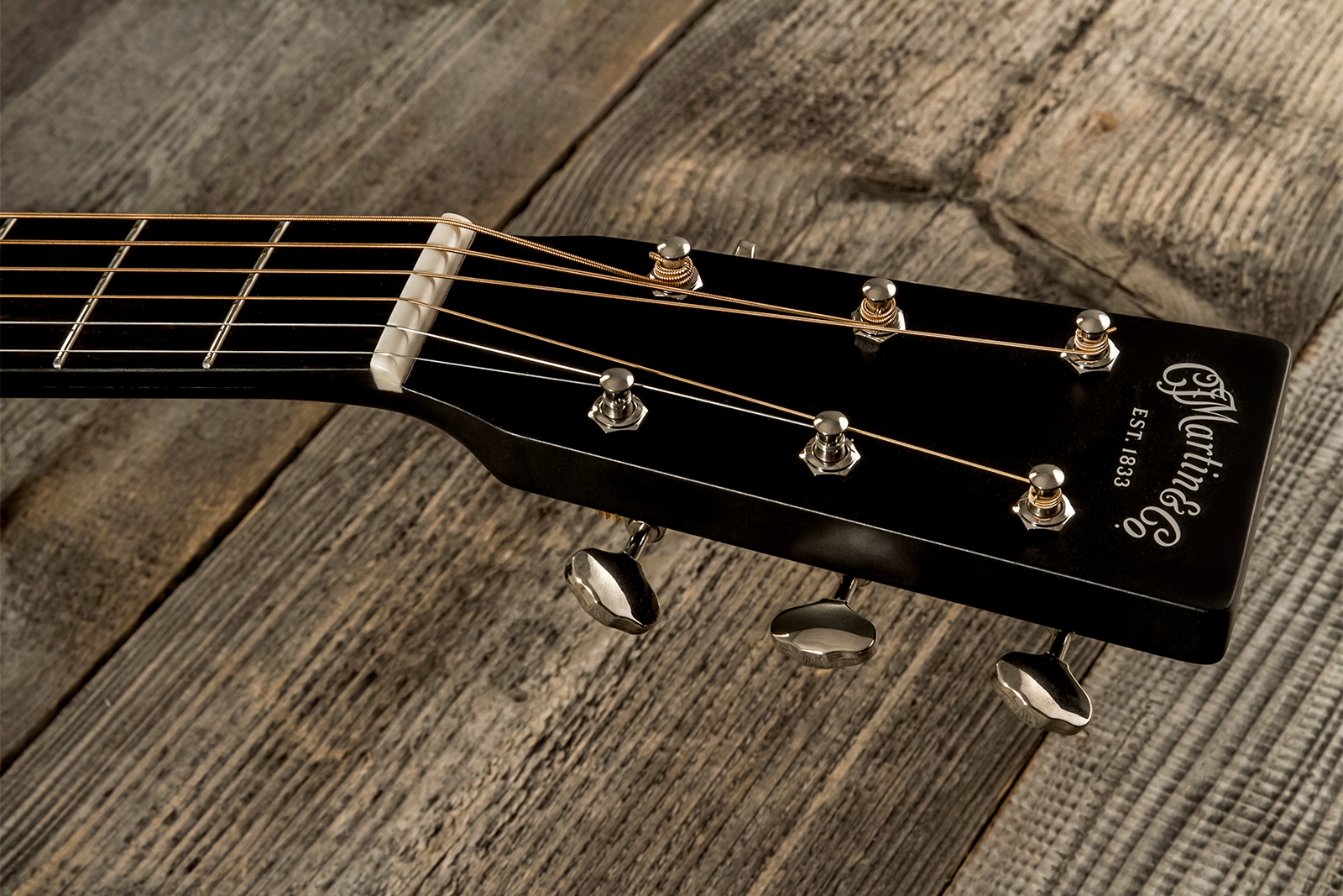 Martin Custom Shop Cs-000-3764624 Shsc Epicea Europeen / Acajou Sinker Eb #2720463 - Black Gloss - Volksgitaar - Variation 8