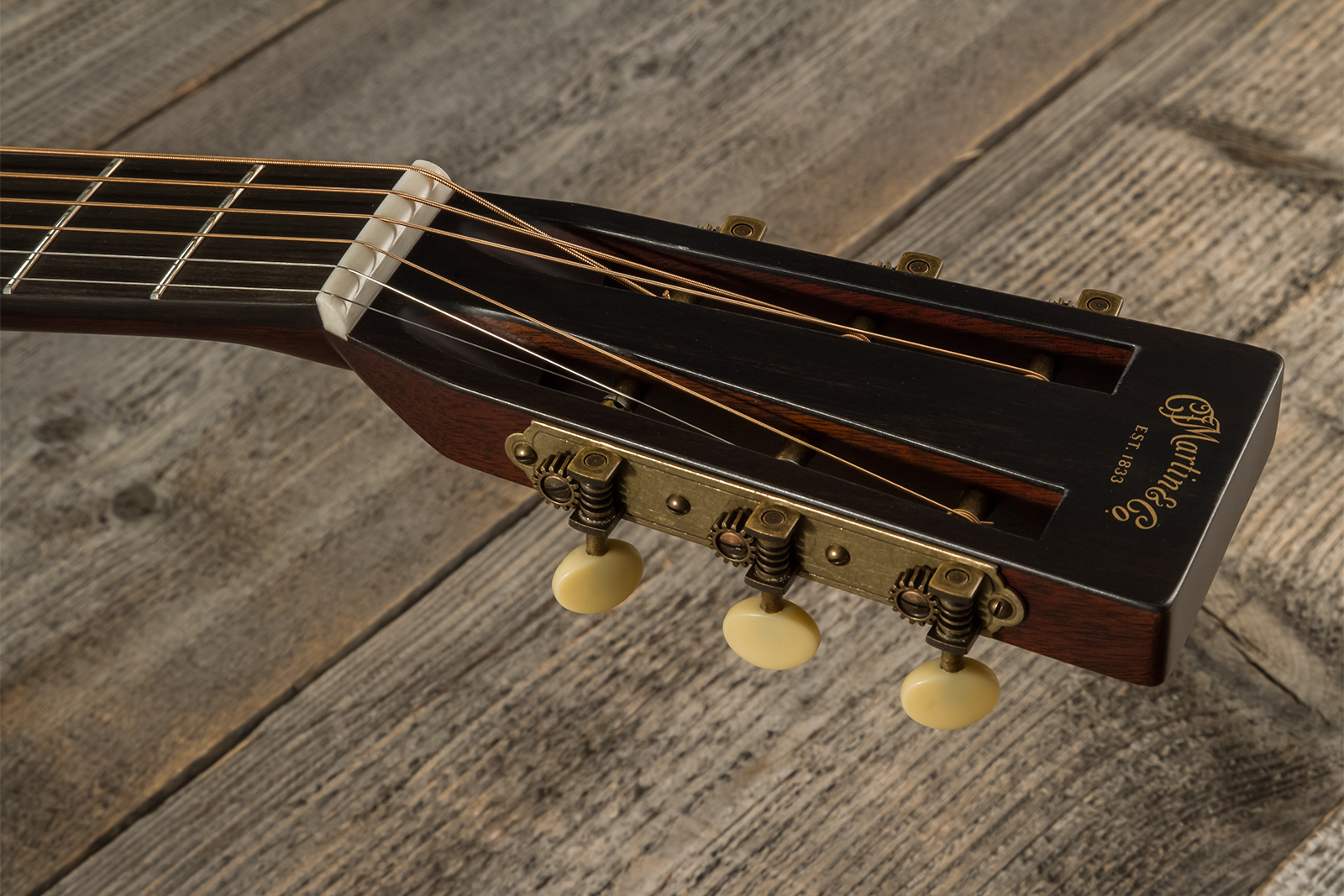 Martin Custom Shop Cs-0012-c2055903 12-fret Shsc Epicea Carpathes / Myrte Eb #2707286 - 1933 Ambertone - Volksgitaar - Variation 9