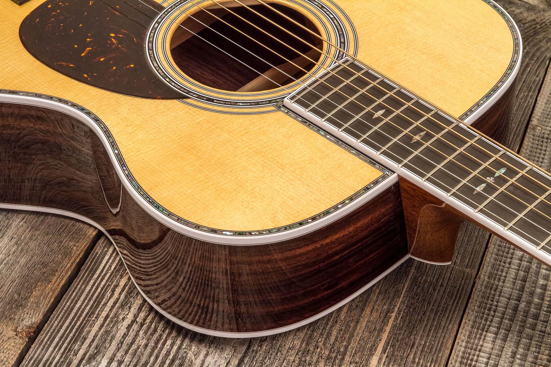 Martin Custom Shop Cs-om-c23036409 Orchestra Epicea Palissandre Eb #2814867 - Natural Aging Toner - Volksgitaar - Variation 4