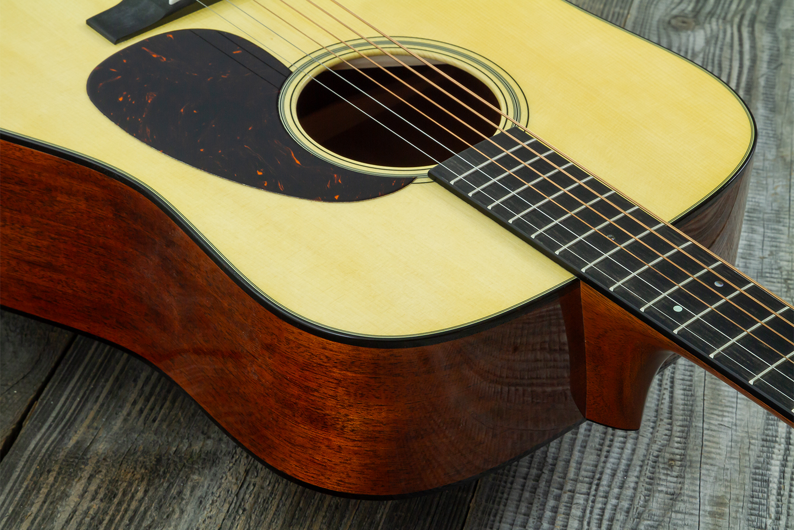 Martin Custom Shop D18 Dreadnought Epicea Adirondack / Acajou Eb - Natural Aging Toner - Folk gitaar - Variation 9