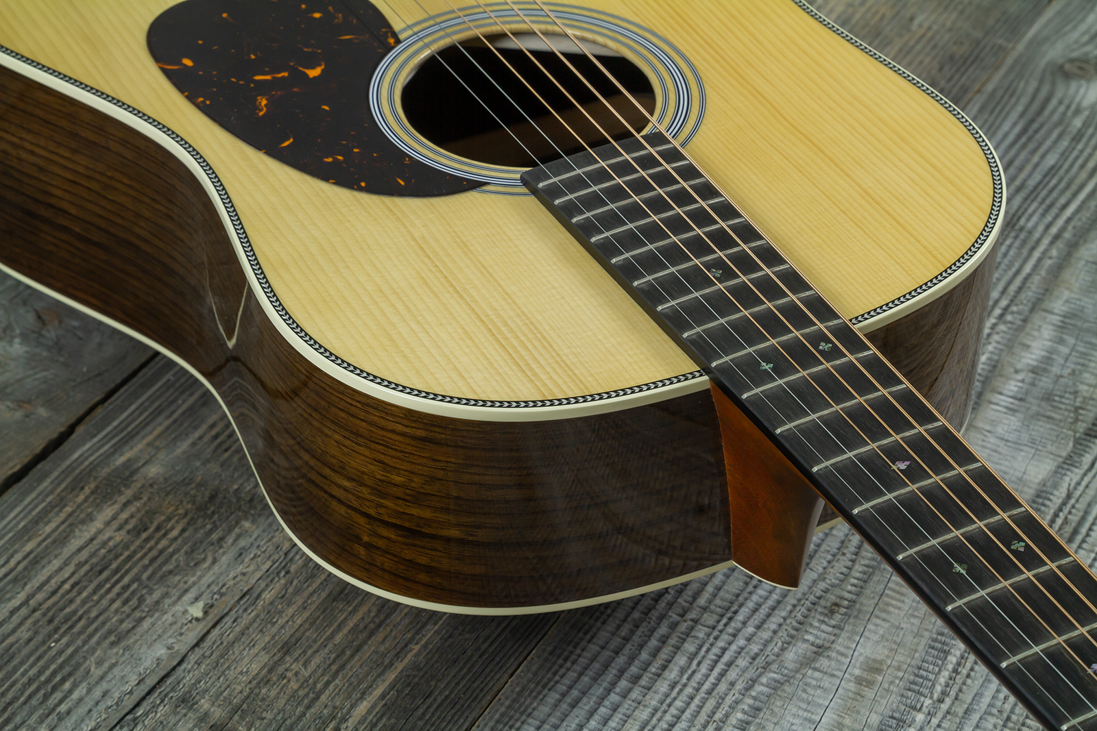 Martin Custom Shop Dreadnought 12-fret Epicea Adirondack / Palissandre Indien Eb #2964120 - Natural - Folk gitaar - Variation 4