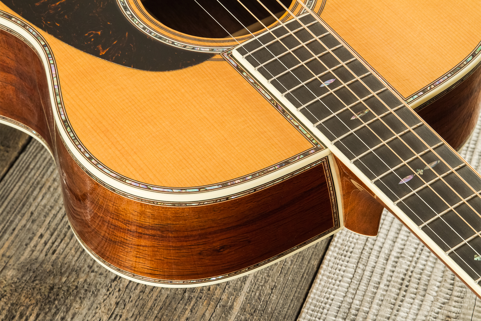 Martin Custom Shop Joe Bonamassa 00045 Ltd Signature 000 Shsc Epicea Palissandre Eb #2917432 - Natural Vintage - Volksgitaar - Variation 5
