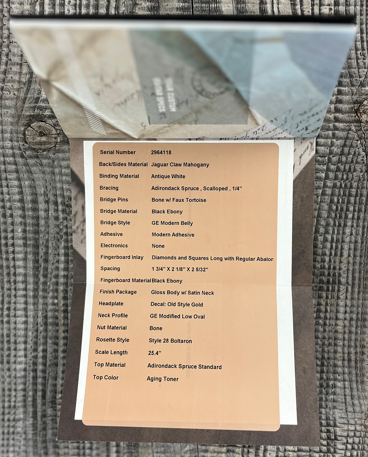 Martin Custom Shop Om Epicea Adirondack / Acajou Eb #2964118 - Natural Aging Toner - Folk gitaar - Variation 11