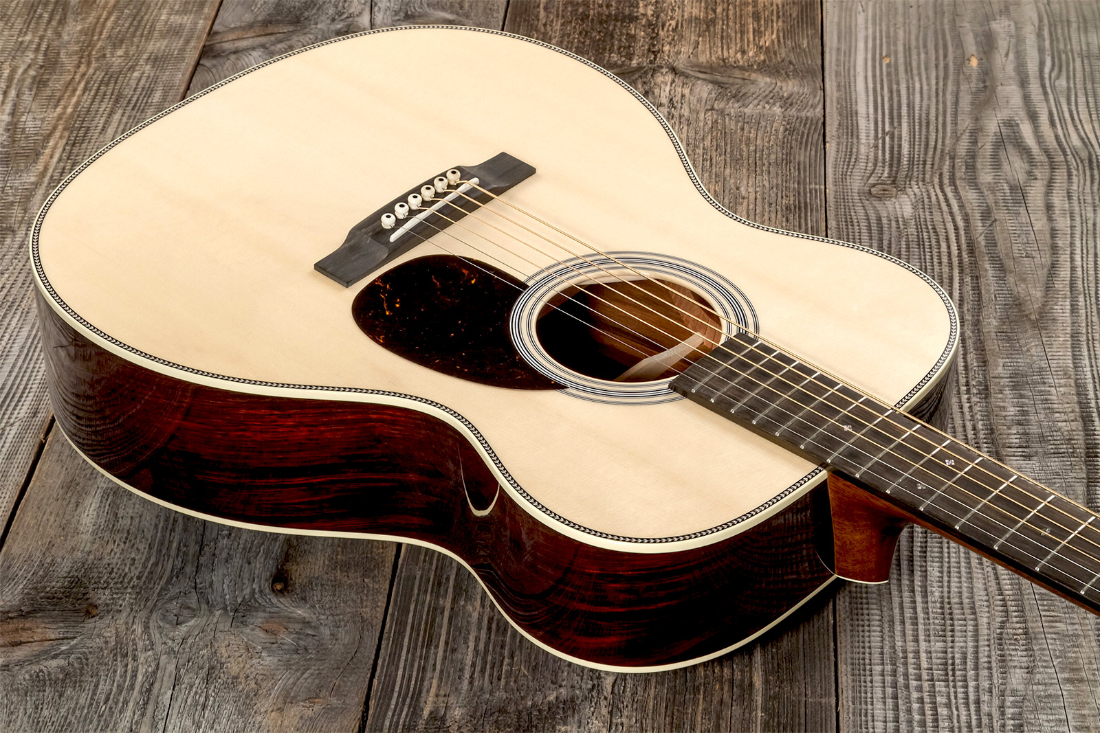 Martin Custom Shop Om Epicea Engelmann Cocobolo Eb #2736828 - Natural Clear - Westerngitaar & electro - Variation 1