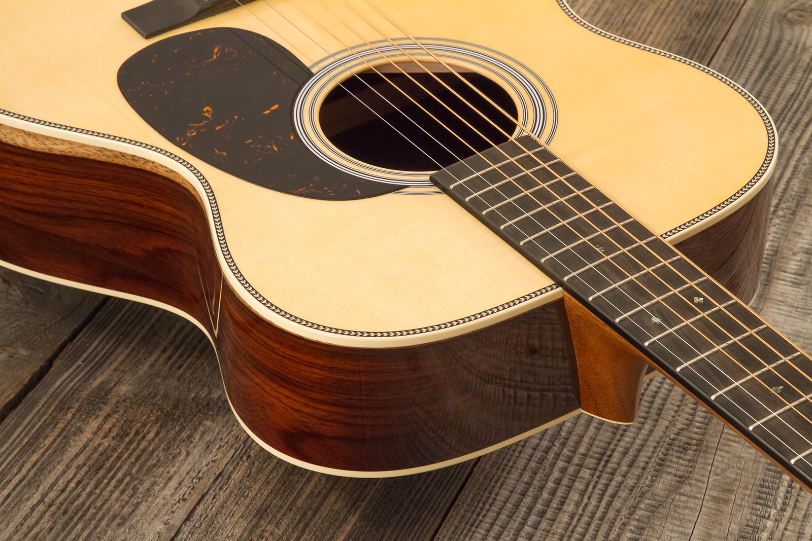 Martin Custom Shop Om Epicea Englemann / Palissandre Guatemala Eb #2964119 - Natural Aging Toner - Folk gitaar - Variation 4