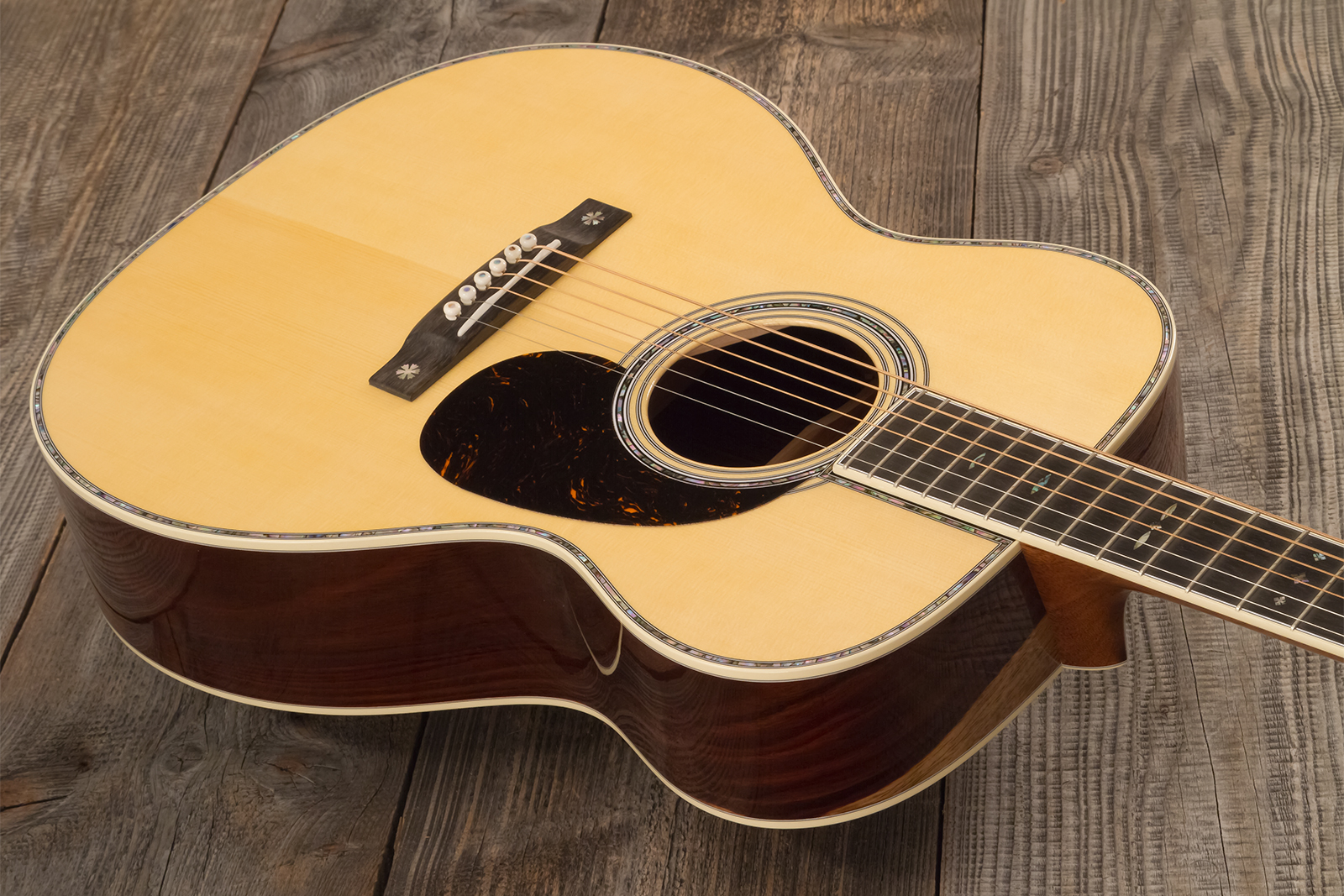 Martin Custom Shop Om Epicea Englemann / Palissandre Guatemala Eb #2969039 - Natural Aging Toner - Folk gitaar - Variation 2