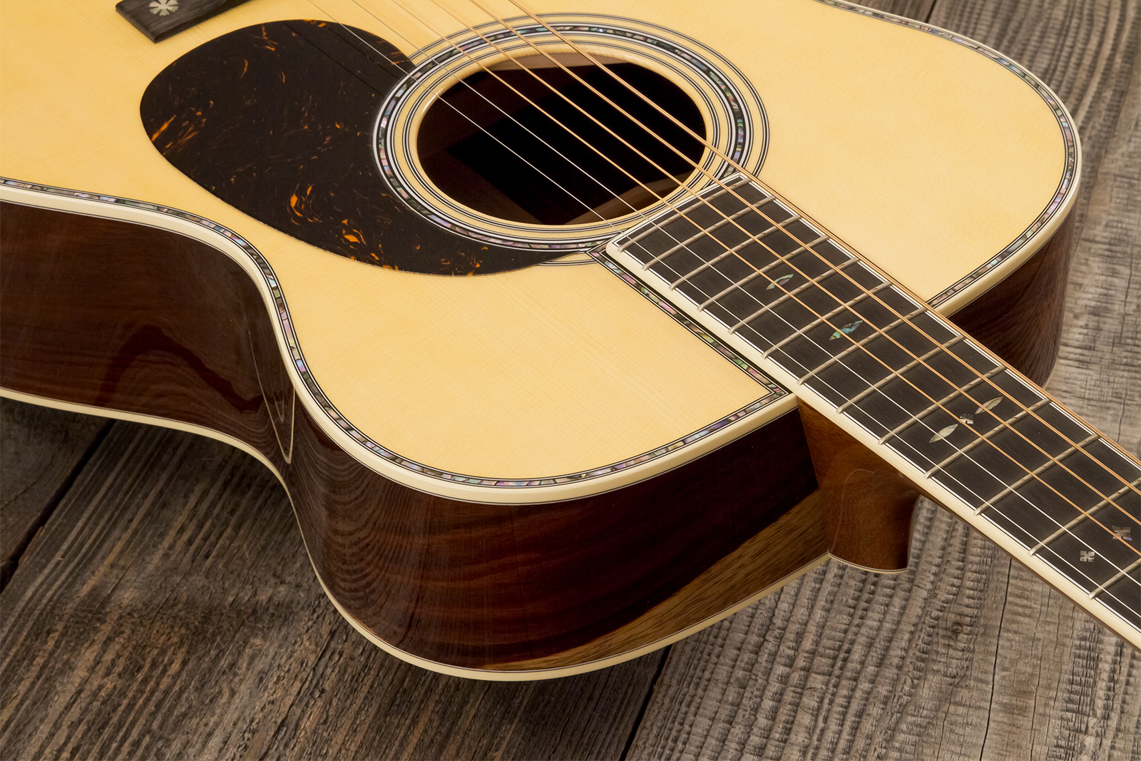 Martin Custom Shop Om Epicea Englemann / Palissandre Guatemala Eb #2969039 - Natural Aging Toner - Folk gitaar - Variation 4