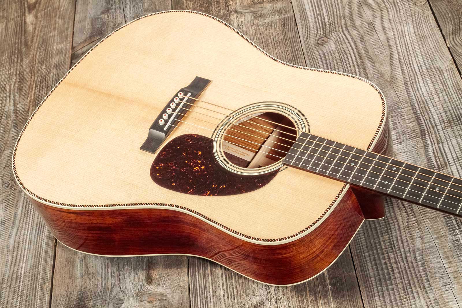 Martin Custom Shop Super D Dreadnought Epicea Sitka Vts Palissandre Guatemala Eb #2717627 - Natural - Volksgitaar - Variation 2