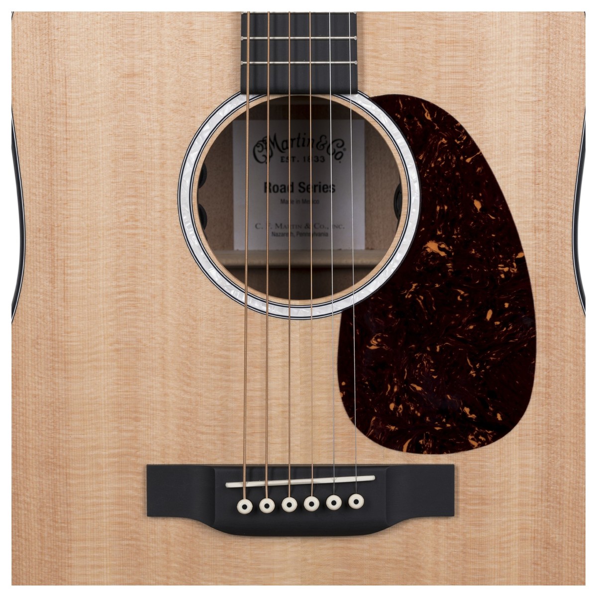 Martin D-10e Sitka Top Road Dreadnought Epicea Sapele Ric +housse - Natural Satin - Elektro-akoestische gitaar - Variation 3