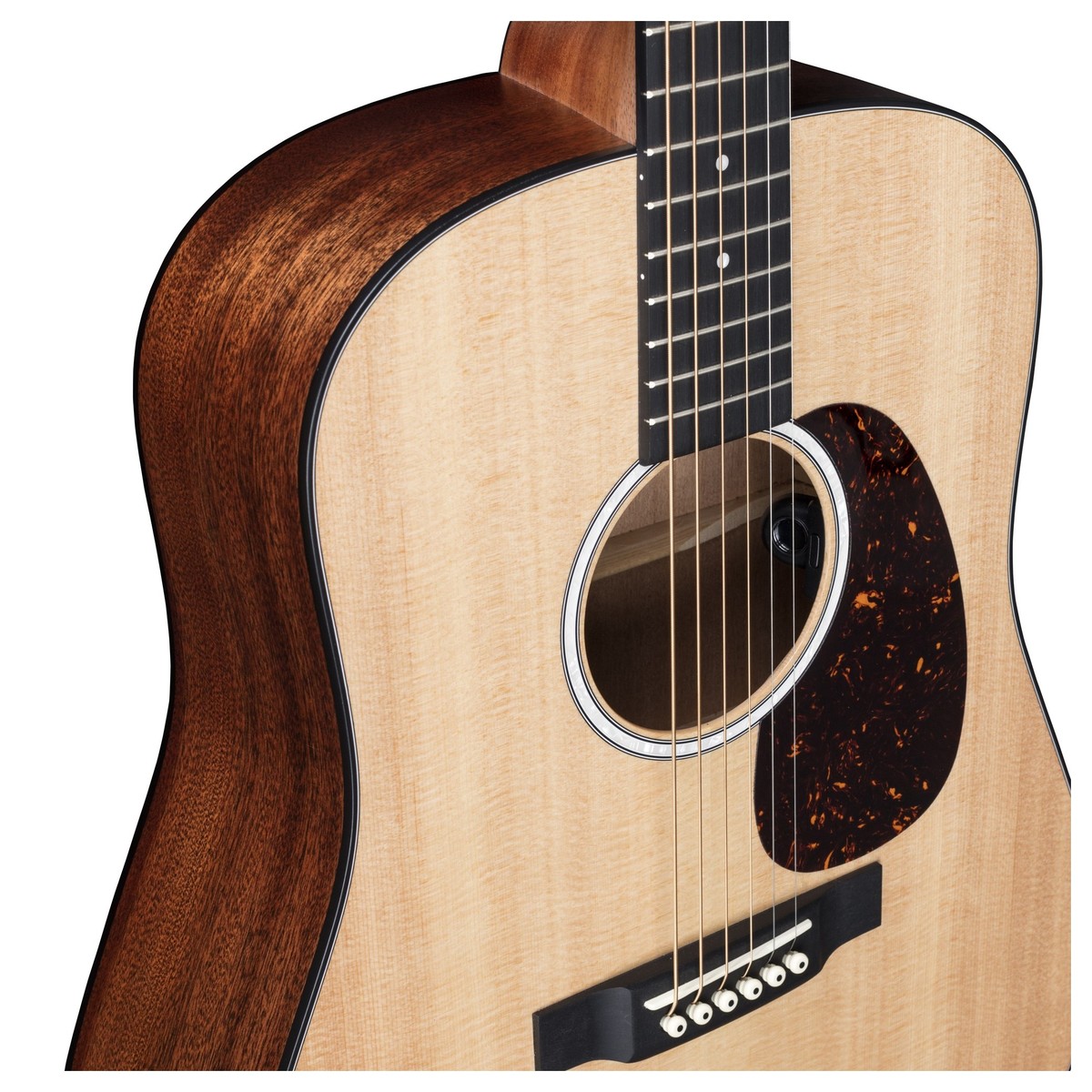 Martin D-10el Sitka Top Lh Gaucher Road Dreadnought Epicea Sapele +housse - Natural - Elektro-akoestische gitaar - Variation 2