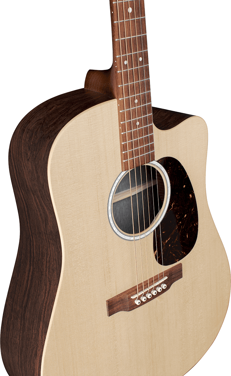 Martin Dc-x2e Rosewood Dreadnought Cw Epicea Palissandre Hpl - Natural Satin - Elektro-akoestische gitaar - Variation 4