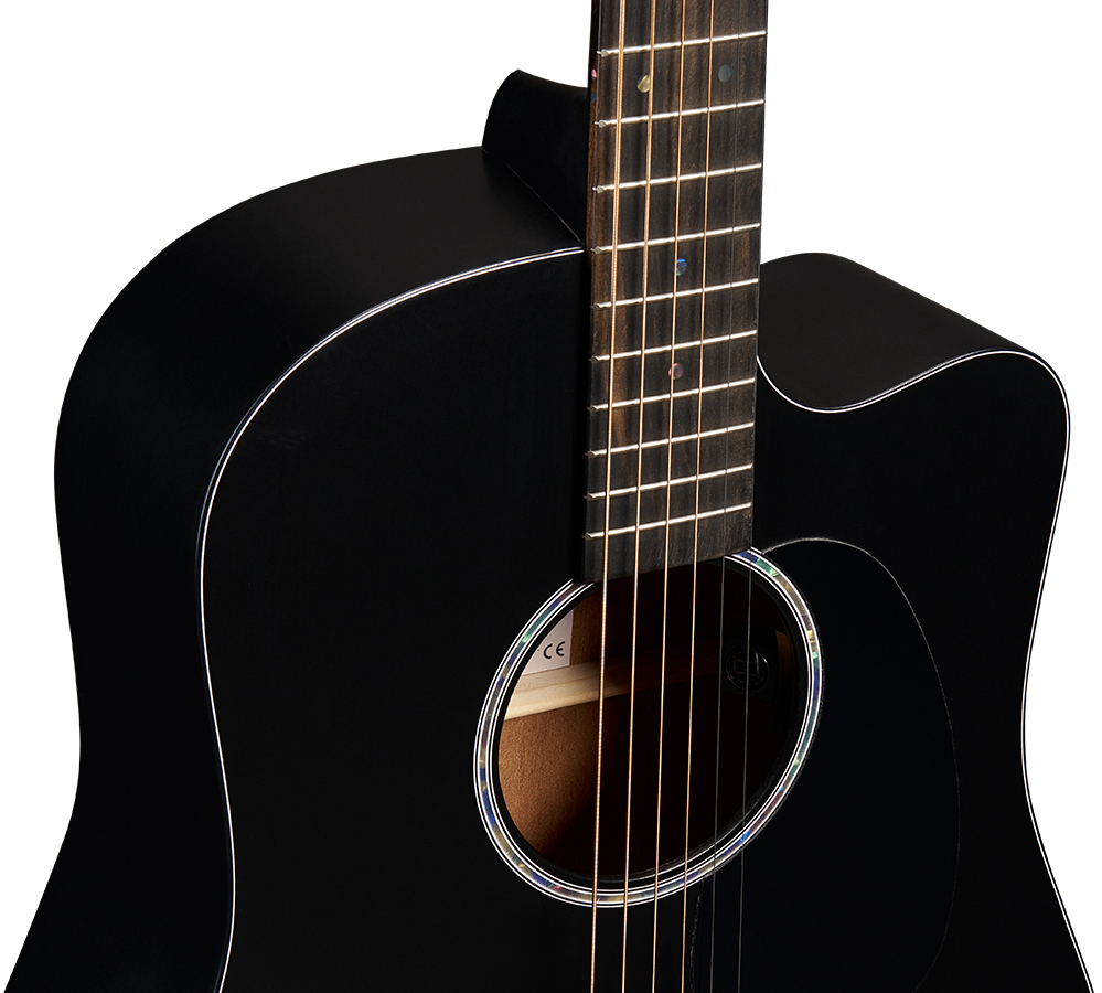 Martin Dc10e Modern Road Dreadnought Epicea Sapele Eb - Black - Folk gitaar - Variation 2