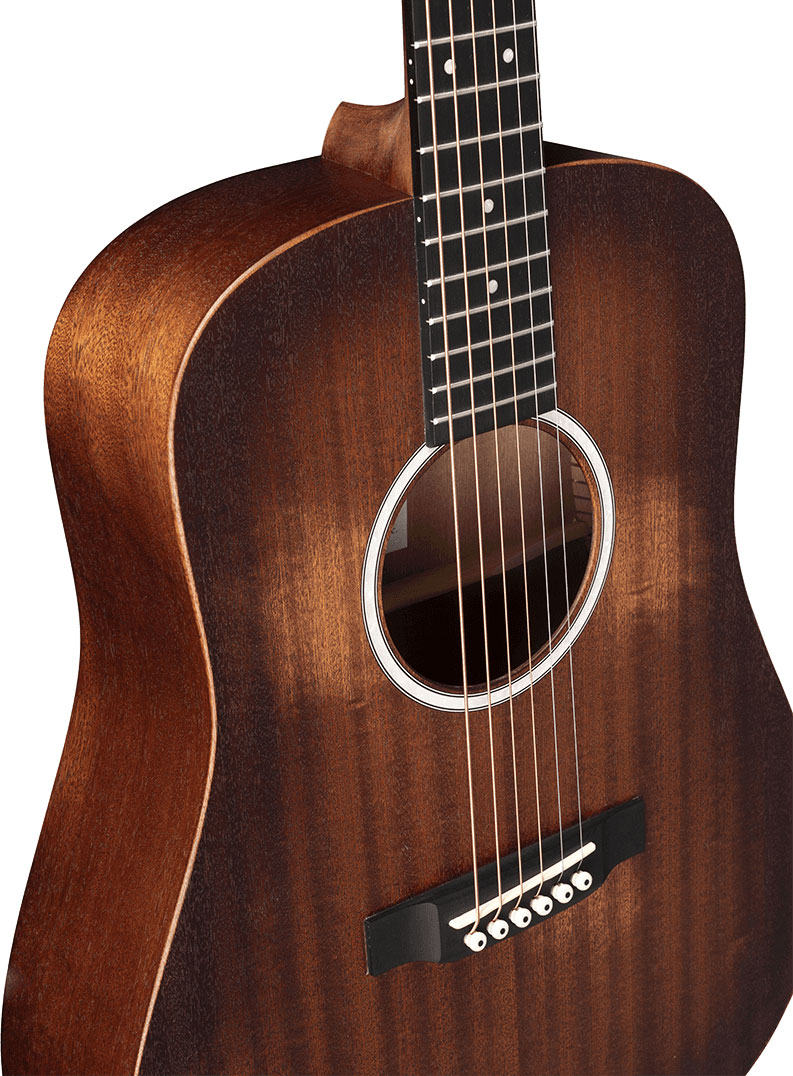 Martin Djr-10e Sapele Dreadnought Junior Streetmaster Tout Sapele Ric - Mahogany Burst - Western reisgitaar - Variation 3