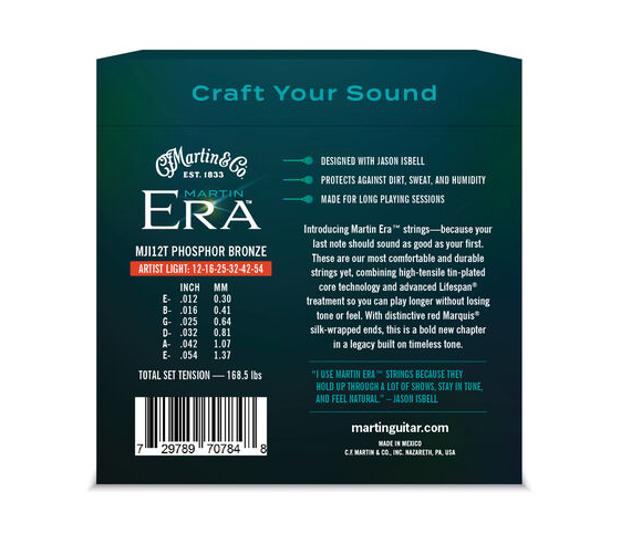 Martin Era Jason Isbell Phosphor Bronze Treated Light - Westerngitaarsnaren - Variation 1