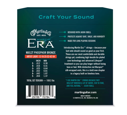 Martin Era Phosphor Bronze Treated Light - Westerngitaarsnaren - Variation 1