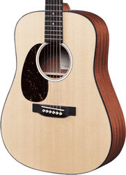 Linkshandige folkgitaar Martin DJR-10L Gaucher +Bag - Natural satin