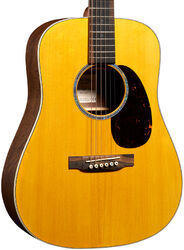 Folk gitaar Martin Junior D Jr E Walnut - natural satin