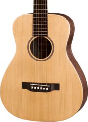 Folk gitaar Martin LX1E Little Martin Left Hand +Bag - Natural satin