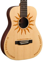 Folk gitaar Martin LX2 Life is Good - Natural satin