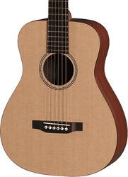 Linkshandige folkgitaar Martin LXME Little Martin Left Hand +Bag - Natural satin