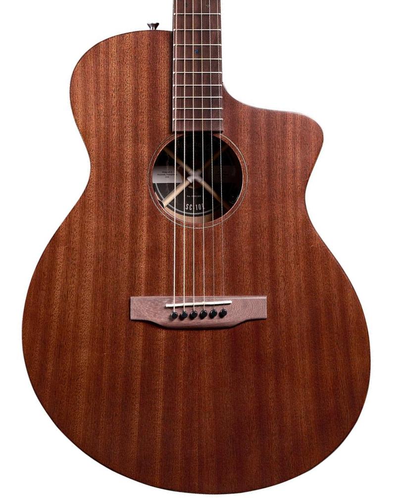 Folk gitaar Martin Road SC-10E Modern Sapele - Dark Mahogany