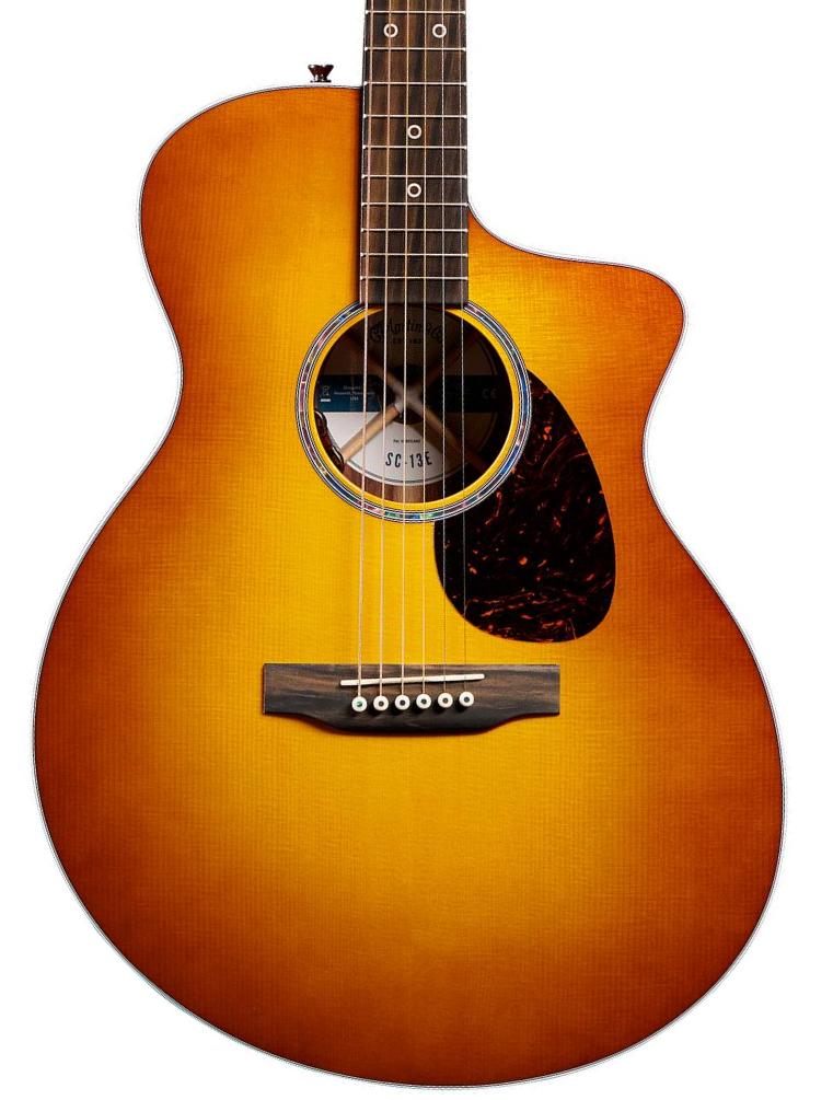 Folk gitaar Martin Road SC-13E Modern - Mezcal burst