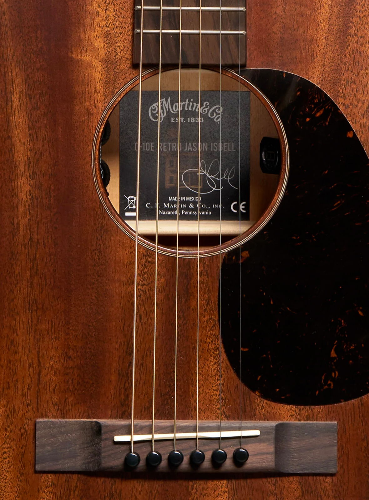 Martin Jason Isbell 010 Retro Road Signature Parlor Shsc Acajou Rw - Natural Satin - Folk gitaar - Variation 2