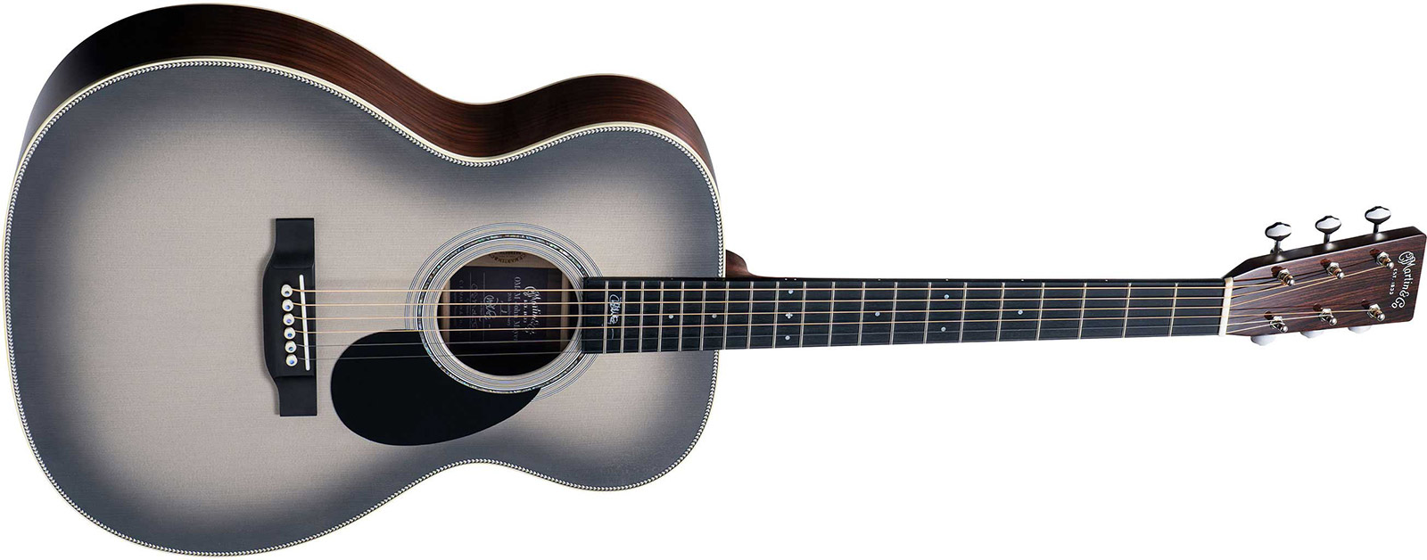 Martin John Mayer Omjm Signature 20th Anniversary Epicea Palissandre Eb - Silverburst - Folk gitaar - Variation 1