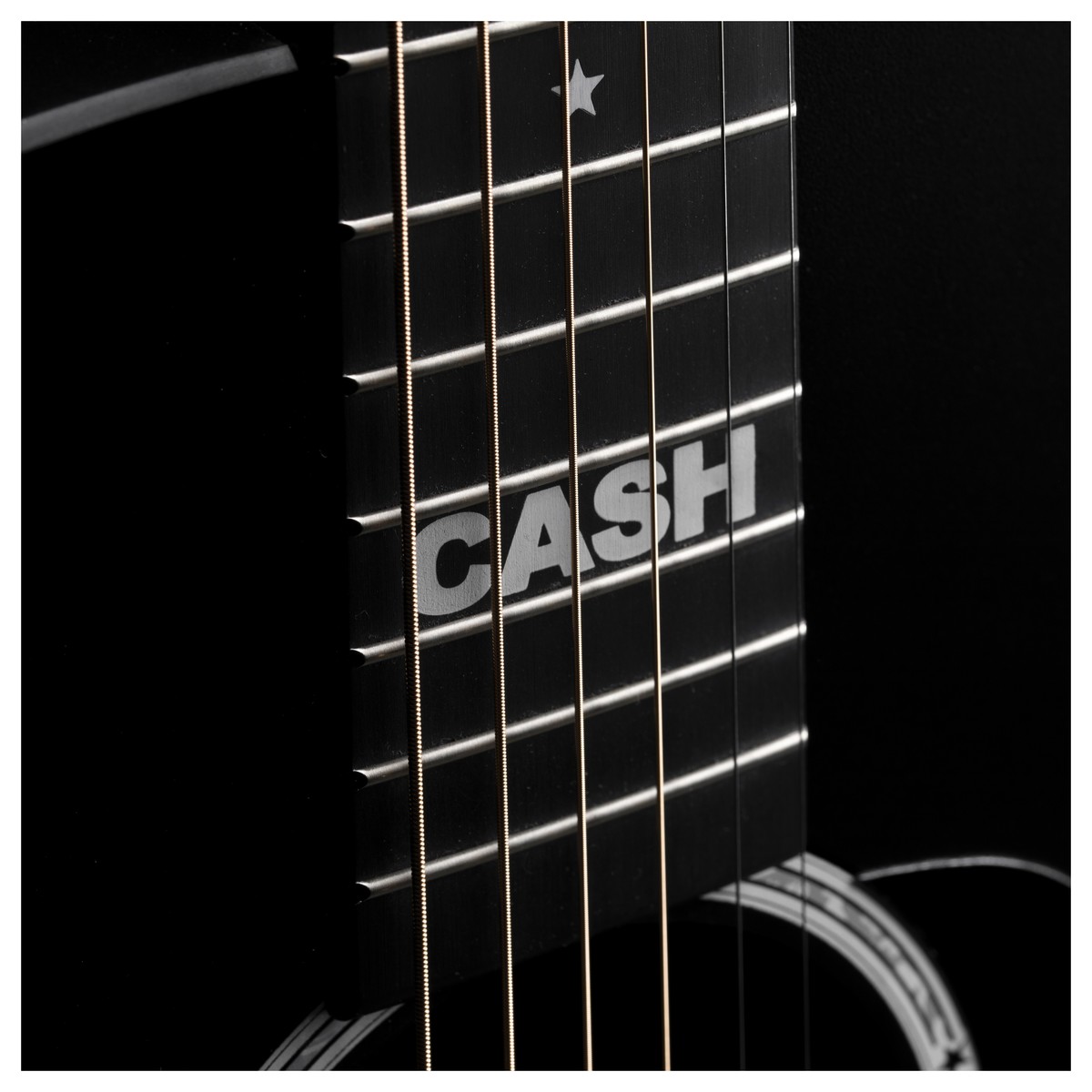 Martin Johnny Cash Dx Signature Dreadnought Hpl Ric - Black - Elektro-akoestische gitaar - Variation 4