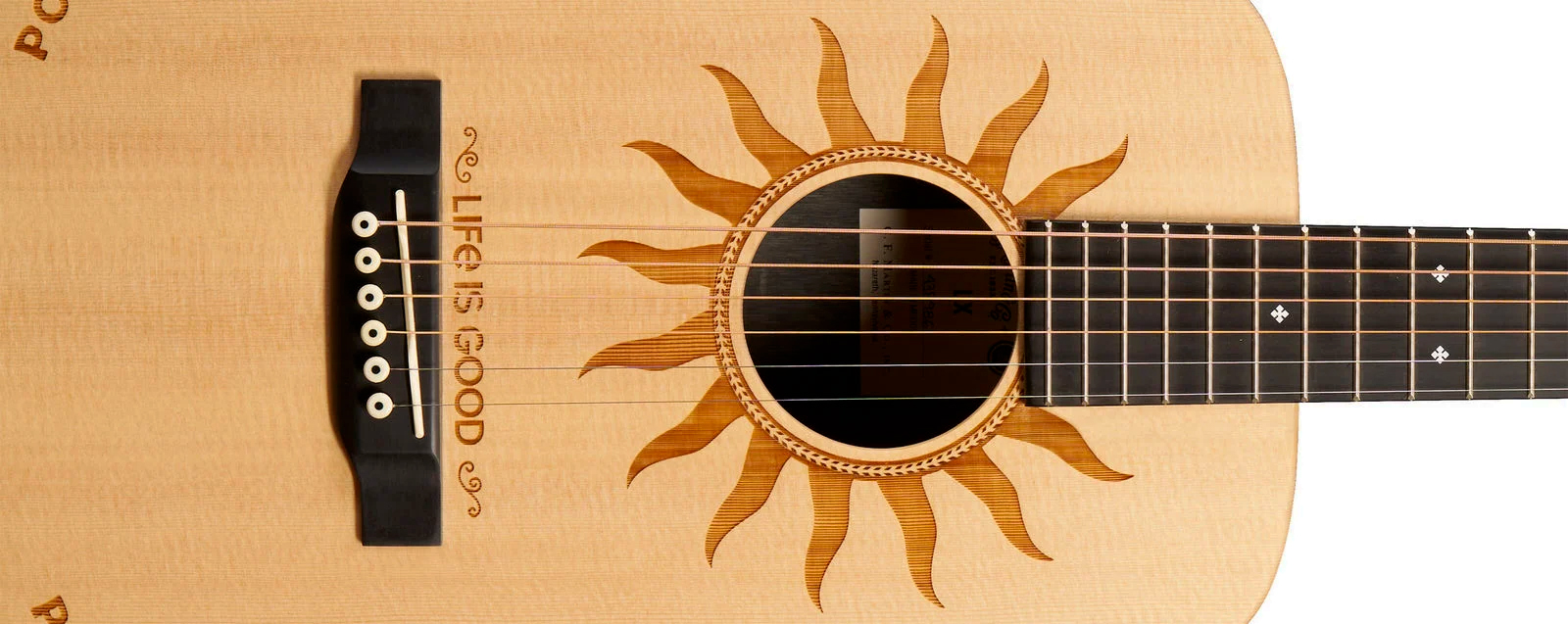 Martin Lx2 Life Is Good Little Martin Dreadnought Mini Shsc Epicea Palissandre Hpl Ric - Natural Satin - Folk gitaar - Variation 2