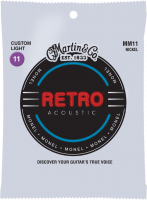 MM11 Acoustic Guitar 6-String Set Retro Monel 11-52 - snarenset