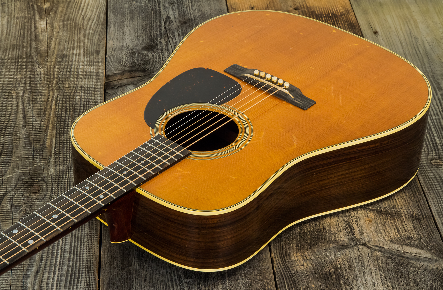 Martin Rich Robinson D-28 Signature Dreadnought Epicea Palissandre Eb - Aged Vintage Natural - Westerngitaar & electro - Variation 2