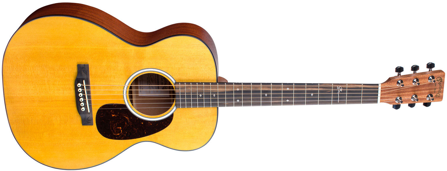 Martin Shawn Mendes 000jr-10e Signature Epicea Sapele Eb - Natural Satin - Western reisgitaar - Variation 1