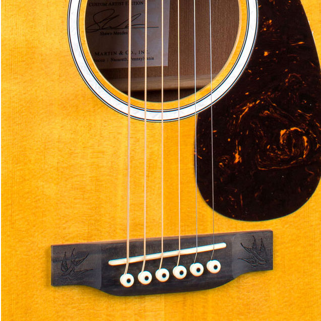 Martin Shawn Mendes 000jr-10e Signature Epicea Sapele Eb - Natural Satin - Western reisgitaar - Variation 3