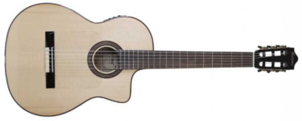 Martinez Almeria Artist As Cutaway Cedre Acajou - Natural - Klassieke gitaar 4/4 - Main picture