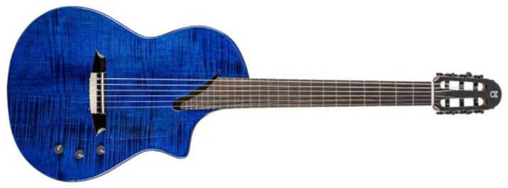 Martinez Hispania Electro Erable Acajou + Housse - Transblue Burst - Klassieke gitaar 4/4 - Main picture