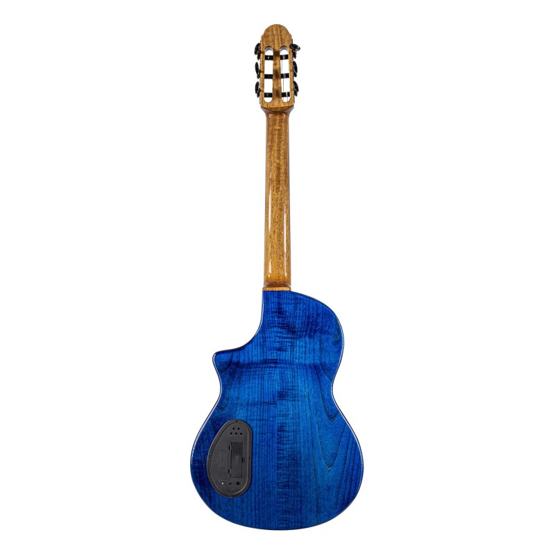 Martinez Hispania Electro Erable Acajou + Housse - Transblue Burst - Klassieke gitaar 4/4 - Variation 2