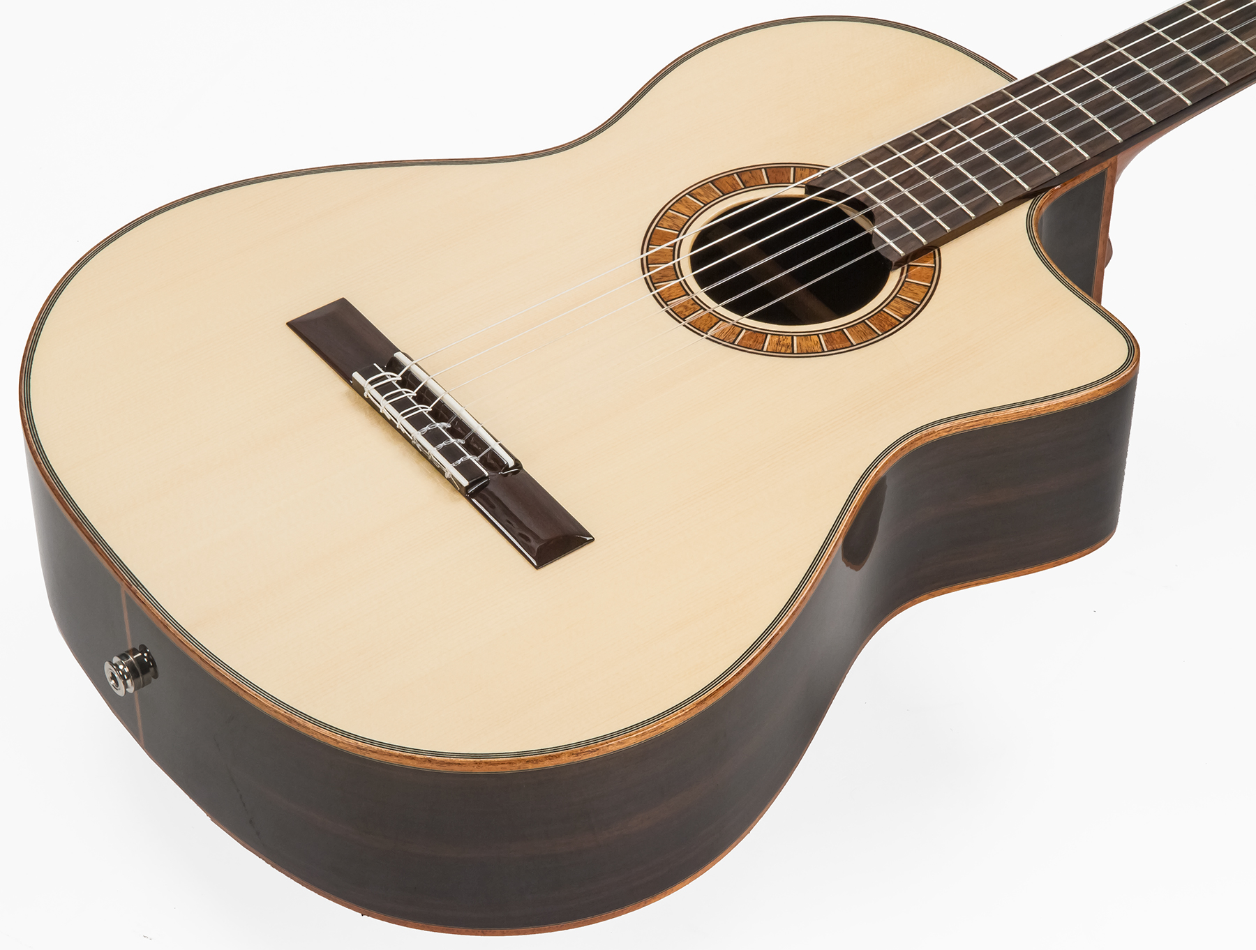 Martinez Mp12-rs Crossover Cw Epicea Palissandre Rw +housse - Natural - Klassieke gitaar 4/4 - Variation 1