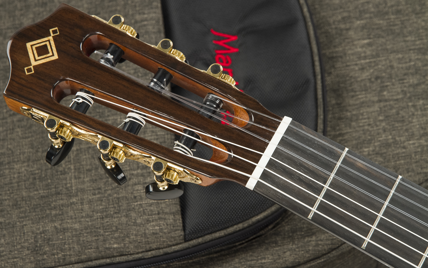 Martinez Mp14-mh Crossover Cedre Acajou Eb +housse - Natural - Klassieke gitaar 4/4 - Variation 4