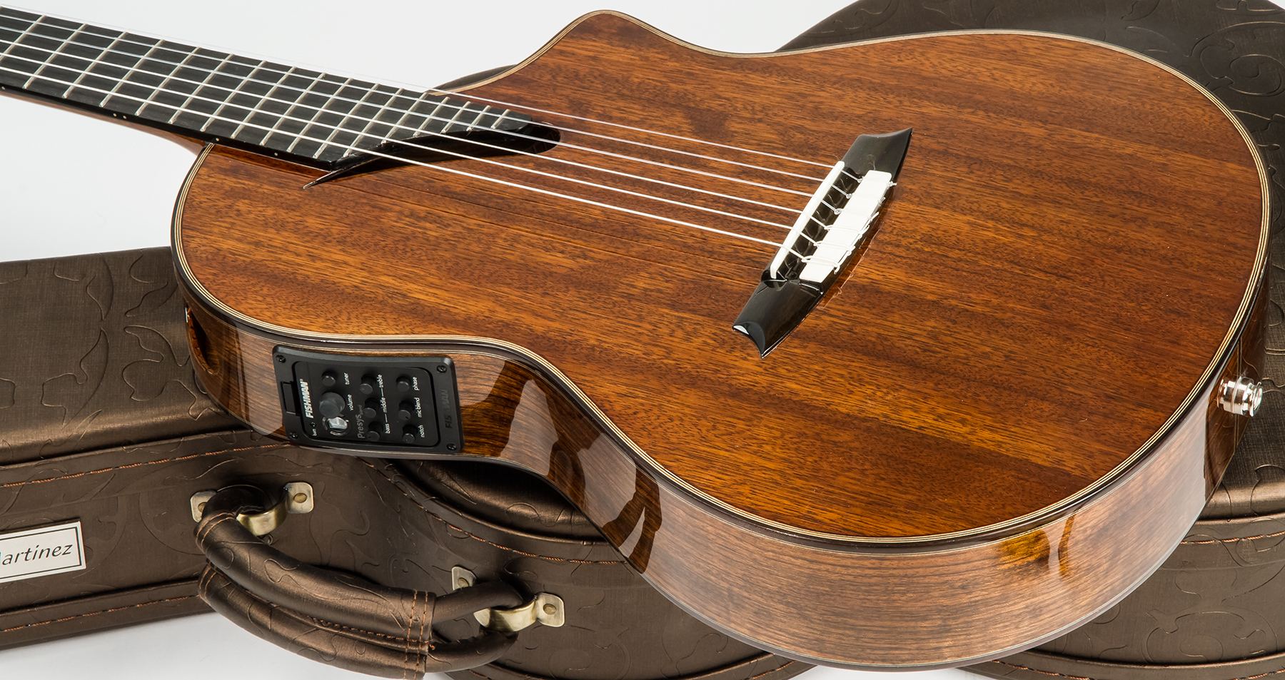 Martinez Mscc-14ov Performer Tout Ovangkol Rw +etui - Natural - Klassieke gitaar 4/4 - Variation 2