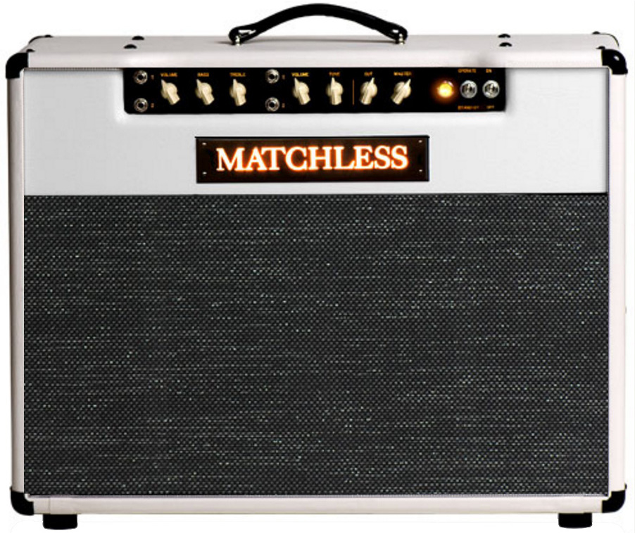 Matchless Dc-30 30w 2x12 White/silver - Combo voor elektrische gitaar - Main picture