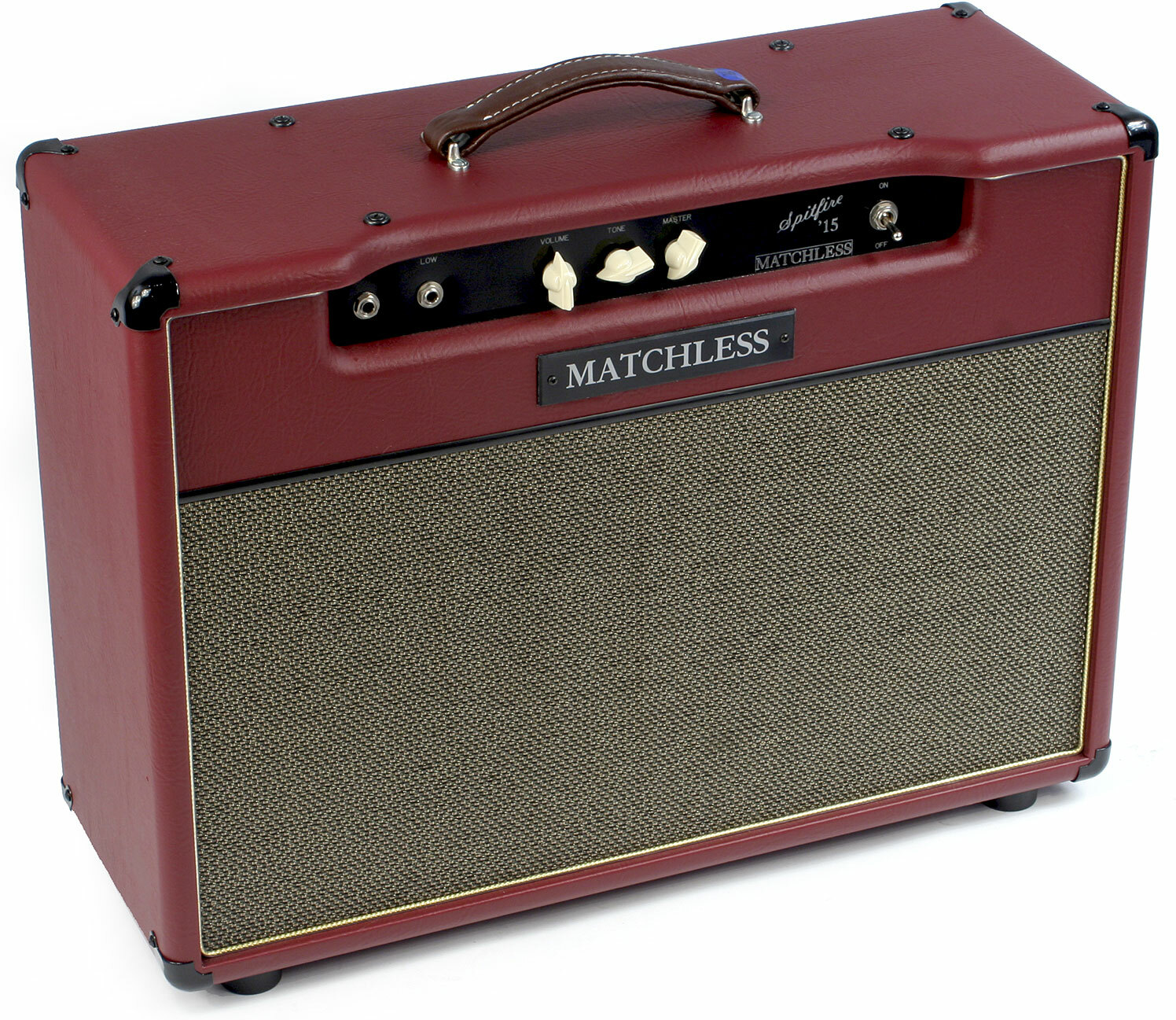 Matchless Spitfire 15 112 Reverb 15w 1x12 Burgundy/gold - Combo voor elektrische gitaar - Main picture