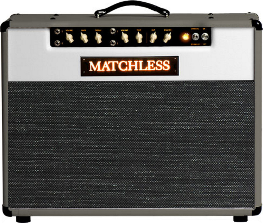 Matchless Spitfire 15 112 Reverb 15w 1x12 Dark Gray/silver - Combo voor elektrische gitaar - Main picture