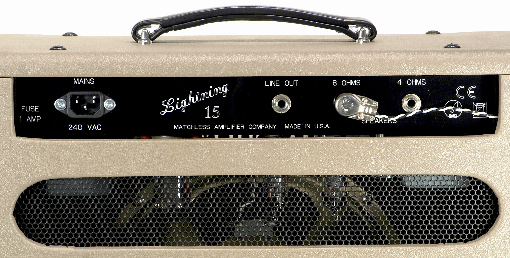Matchless Lightning 15 112 15w 1x12 Cappucino/gold - Combo voor elektrische gitaar - Variation 4