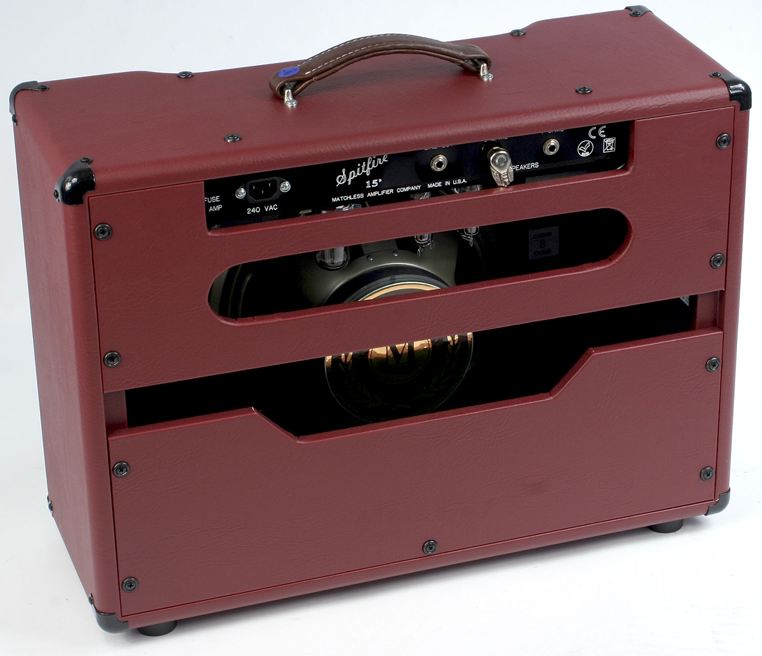 Matchless Spitfire 15 112 Reverb 15w 1x12 Burgundy/gold - Combo voor elektrische gitaar - Variation 1