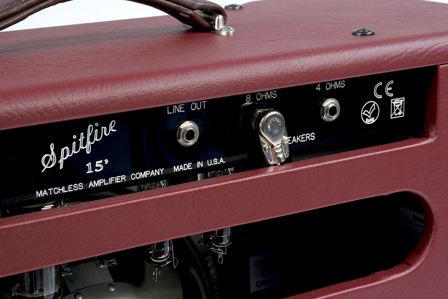 Matchless Spitfire 15 112 Reverb 15w 1x12 Burgundy/gold - Combo voor elektrische gitaar - Variation 4