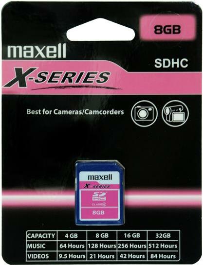 Maxell Sdhc 8gb Class 4 -  - Main picture