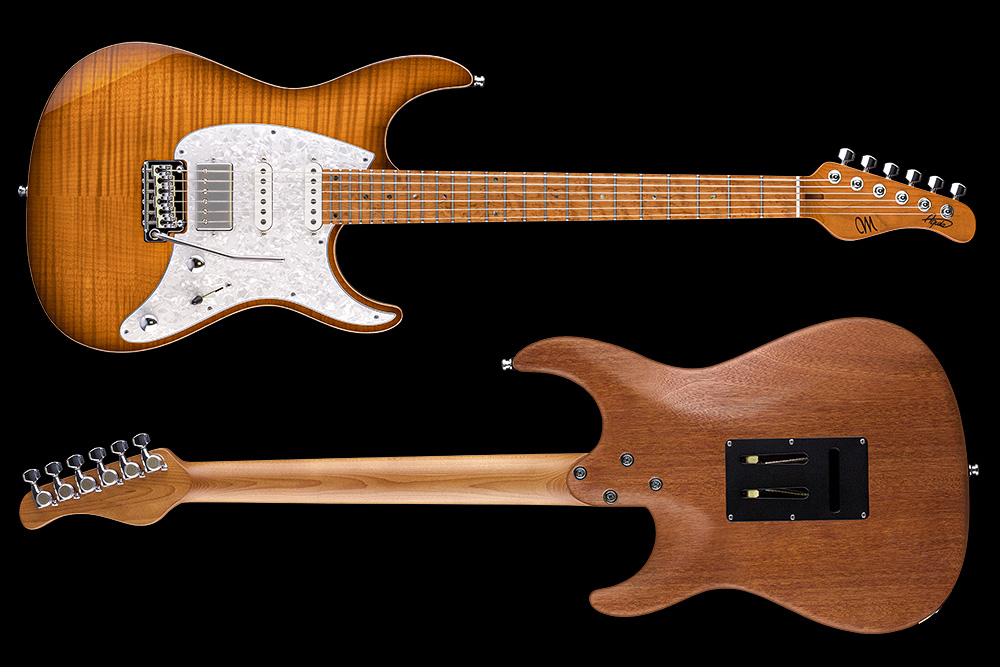 Mayones Guitars Aquila Fm 6 Hss Trem Mn - 2-tone Sunburst - Elektrische gitaar in Str-vorm - Variation 1